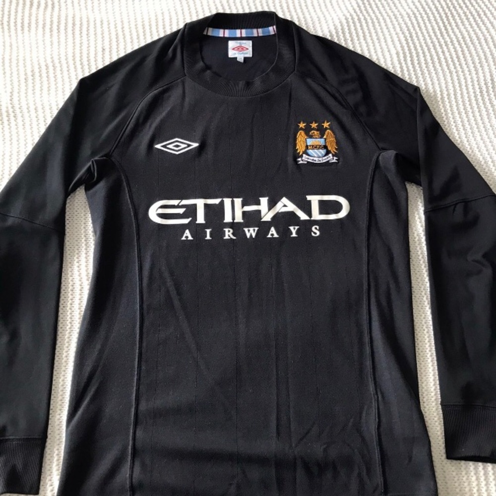 Umbro Manchester City Goalie Jersey Vintage Joe Hart Size 36/ Small US